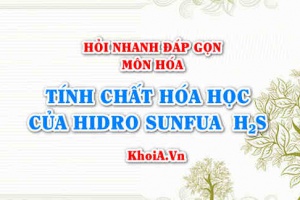 Tính chất hóa học của H2S Hiđro Sunfua? Hỏi nhanh đáp gọn môn Hóa